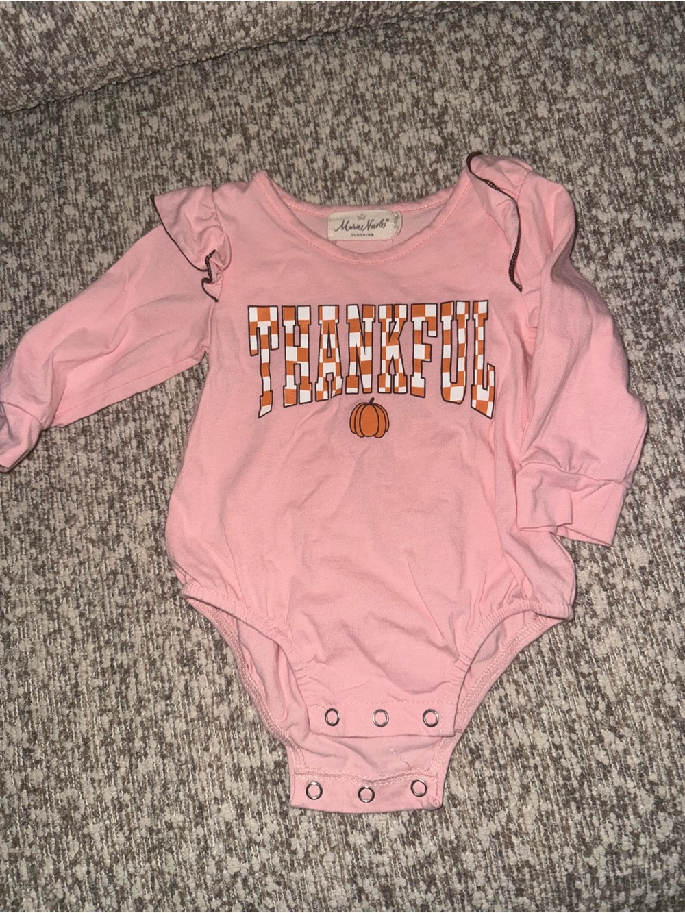 Marie Nicole thanks giving onesie